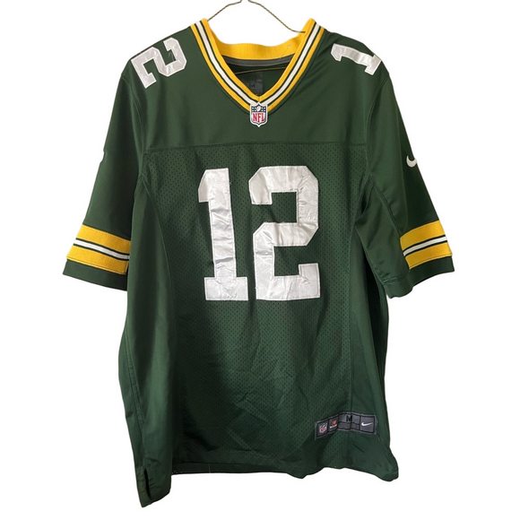 NFL Jersey Green Bay Packer Jersey Number 12 Rodgers medium football sports - Picture 1 of 5